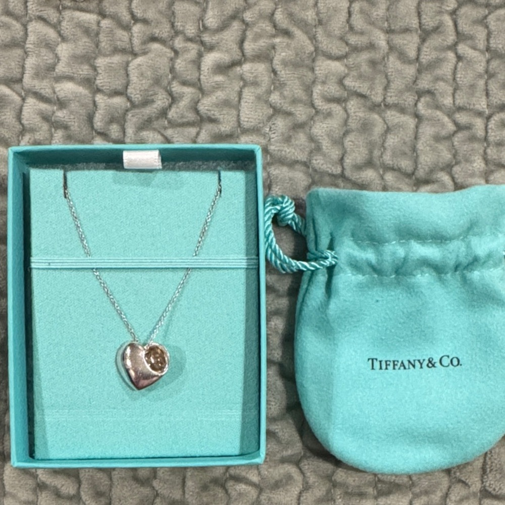 Tiffany & Co. Silver Heart Pendant Necklace